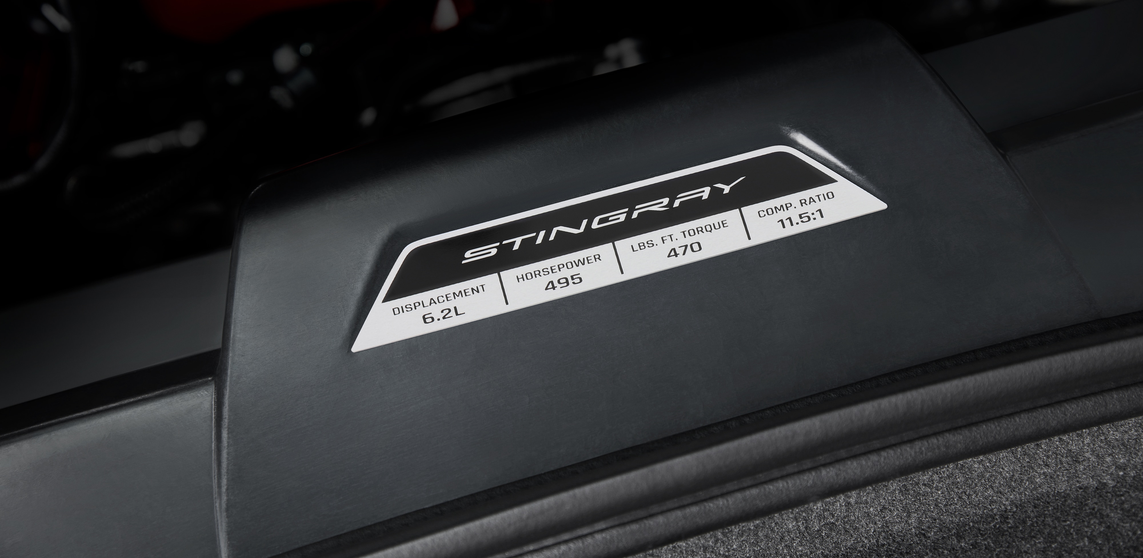 Engine Specification Plaque for Stingray (for Models with NPP Performance Exhaust)